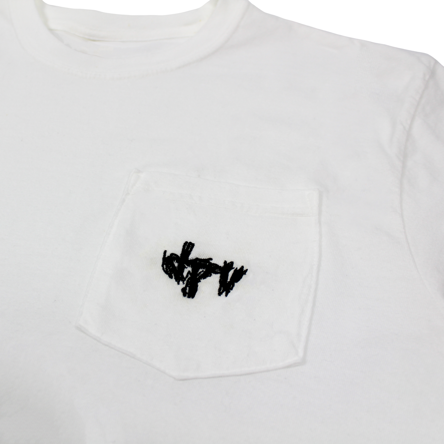 SCRIBBLE LOGO POCKET TEE (WHITE)