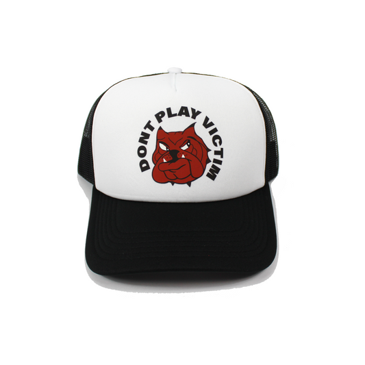 BULLDOG TRUCKER HAT (BLACK/WHITE)